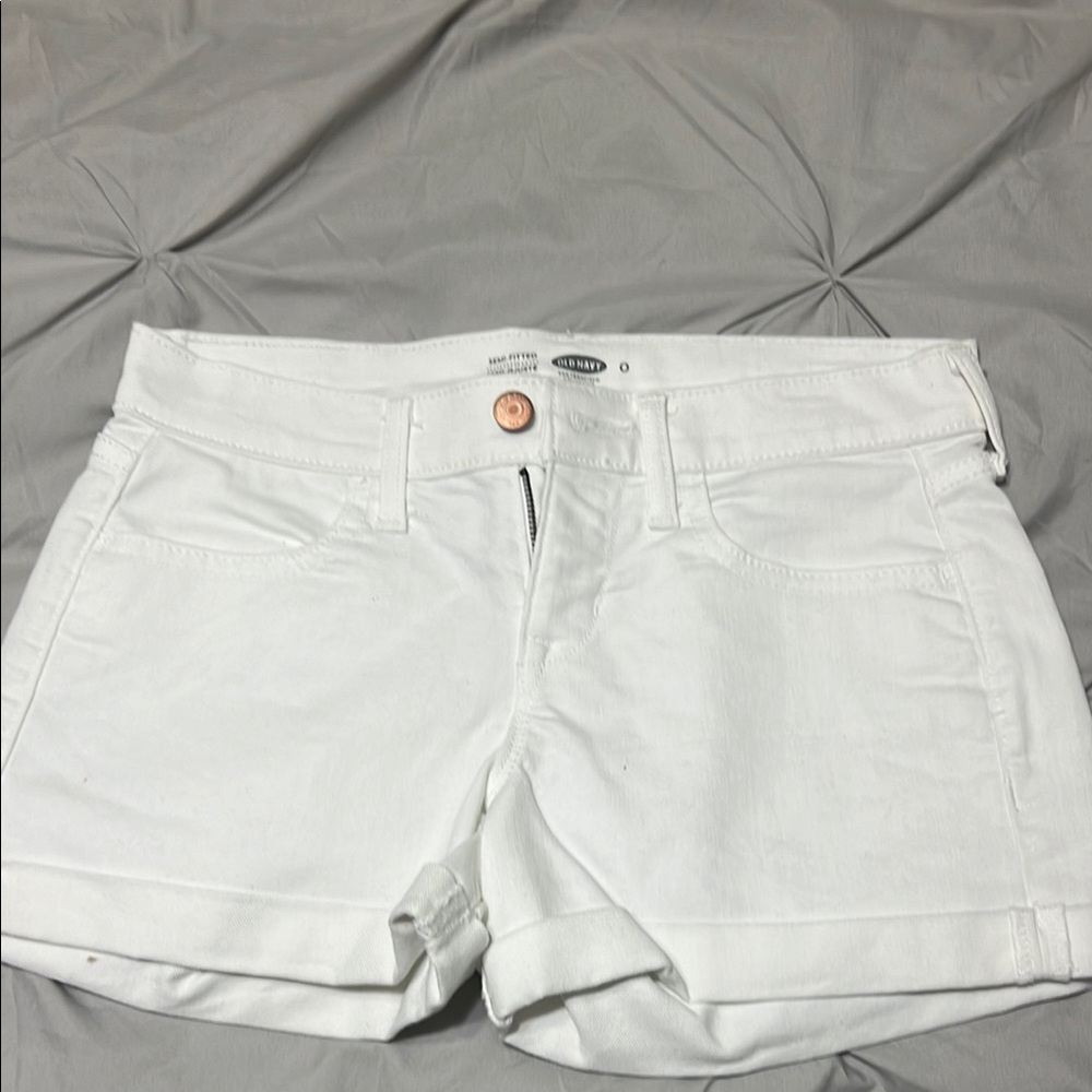 Women's White Denim Shorts
